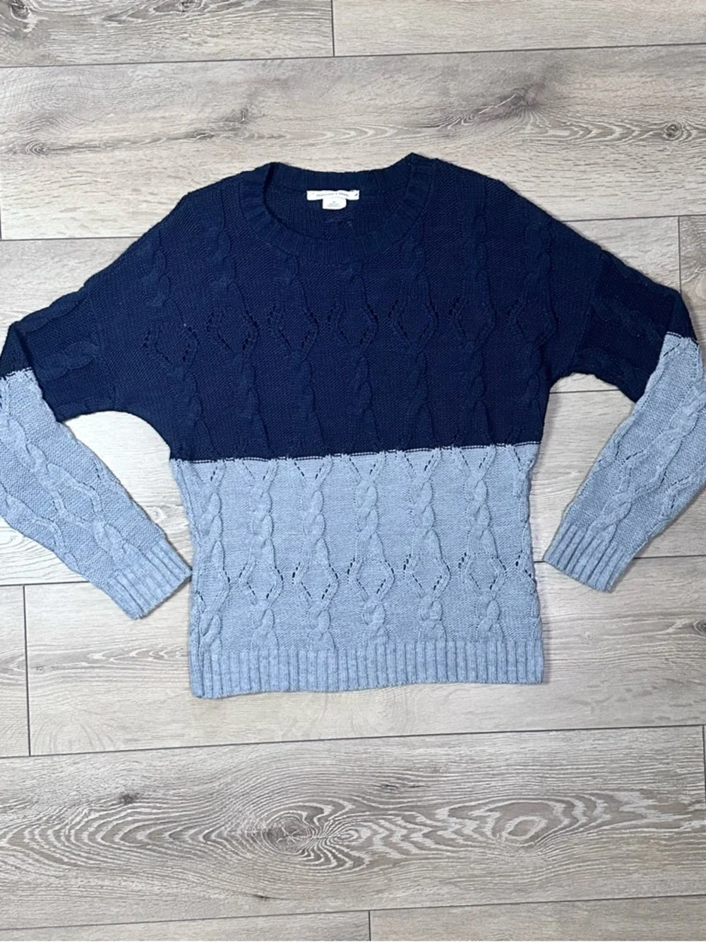 Urban Outfitters Coincidence & Chance Colorblock Cable Knit Sweater - Picture 3 of 12